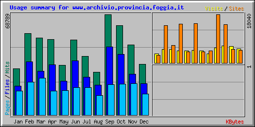 Usage summary for www.archivio.provincia.foggia.it