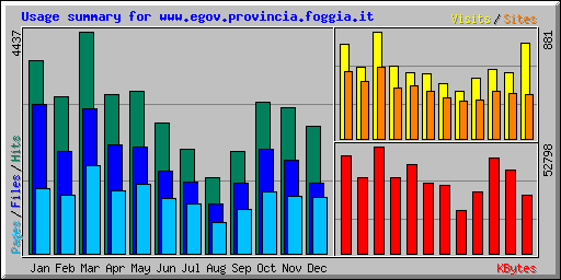 Usage summary for www.egov.provincia.foggia.it