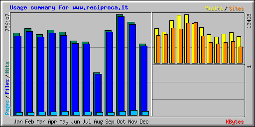 Usage summary for www.reciproca.it