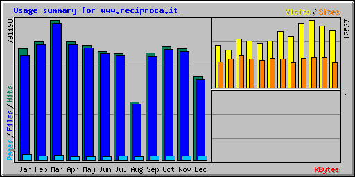 Usage summary for www.reciproca.it