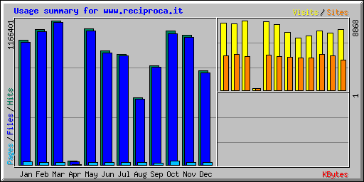 Usage summary for www.reciproca.it