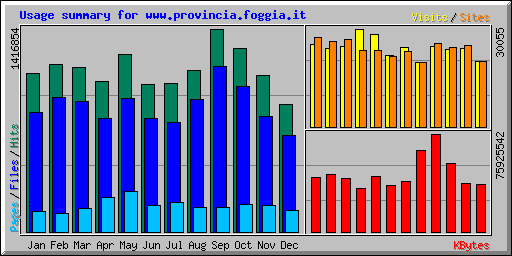 Usage summary for www.provincia.foggia.it