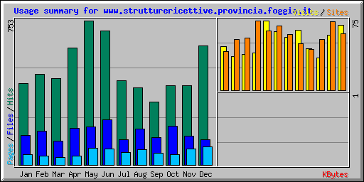 Usage summary for www.strutturericettive.provincia.foggia.it